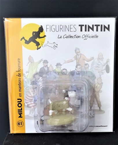 Figurines Tintin - Nr. 61 - Milou en manteau de fourrure