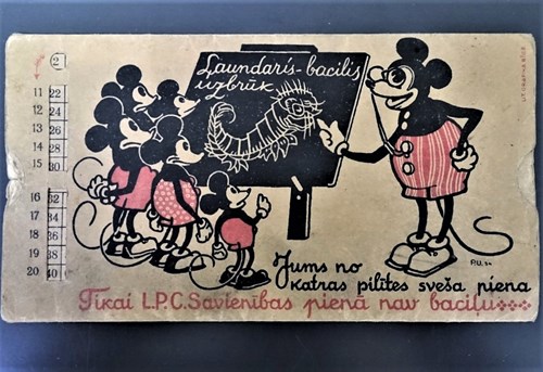 Mickey Mouse - Reclame Lets Microbiologisch instituut