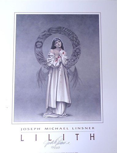 J.M. Linsner - Zeefdruk Lilith