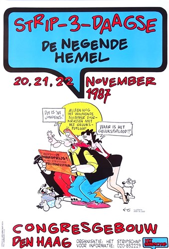 Gerrit de Jager - Doorzon, poster strip-3-daagse De negende hemel.