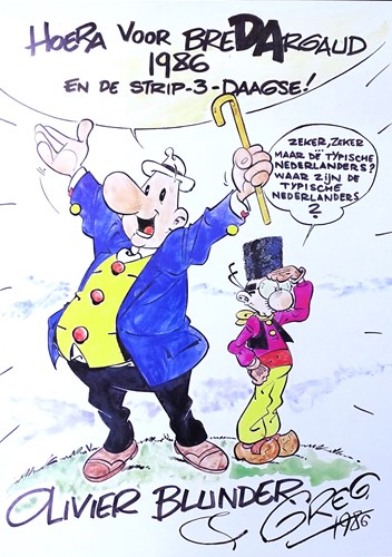 Olivier Blunder - Poster strip-3-daagse Breda 1986