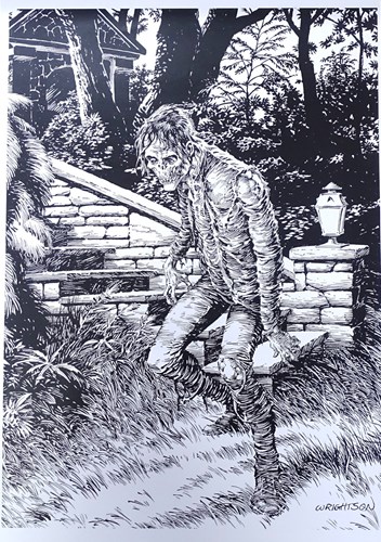 Bernie Wrightson - poster Midnight Constitutional, niet gesign.