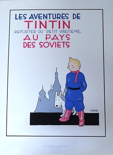 Kuifje - Zeefdruk Tintin au pays de Soviets