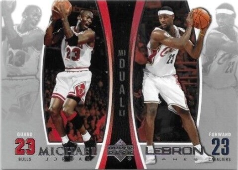 Michael Jordan/Lebron James 2005 Trading Card