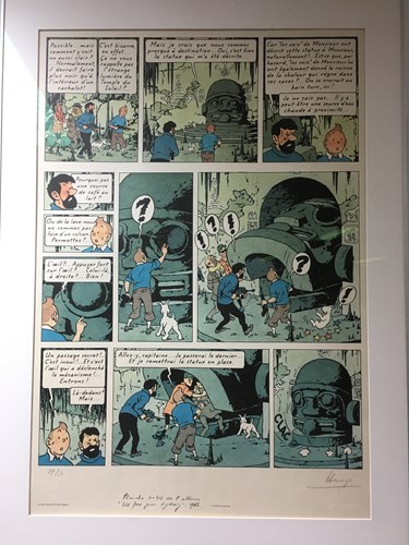 Kuifje - zeefdruk - WWF Vol 714 pour Sydney Hergé