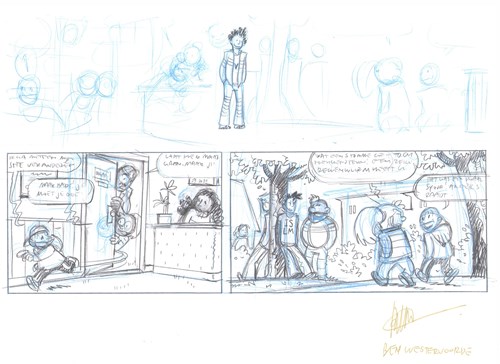 Ben Westervoorde - De Muziekbuurters schets