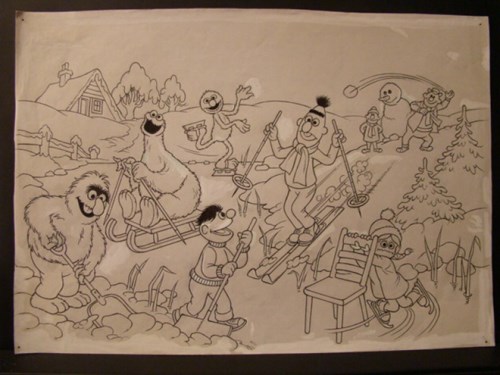 Sesamstraat, wintersport