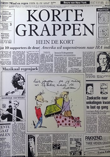 Korte grappen 1 - Korte grappen - Album versie, Sc+Dedicace, Eerste druk (1984) (Espee)