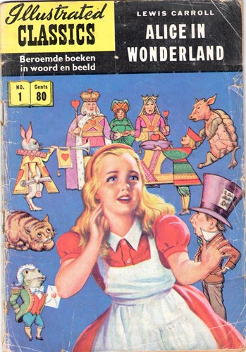 Illustrated Classics 1 - Alice in Wonderland, Softcover, Eerste druk (1956) (Classics International)