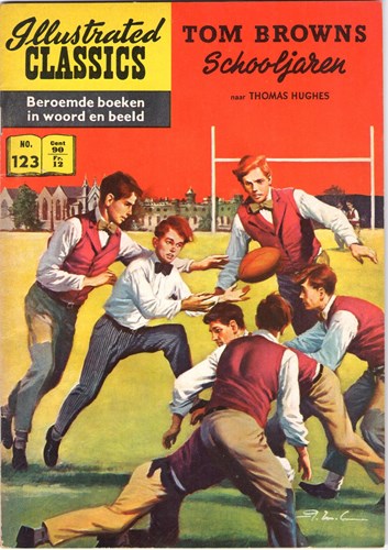 Illustrated Classics 123 - Tom Browns schooljaren, Softcover, Eerste druk (1961) (Classics International)