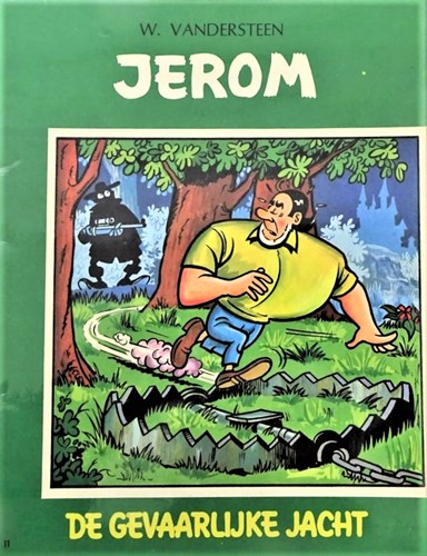 Jerom 11 - De gevaarlijke jacht, Softcover, Eerste druk (1967), Jerom - Standaard - 2e reeks (Standaard Uitgeverij)