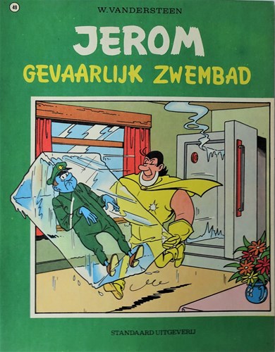 Jerom 49 - Gevaarlijk zwembad, Softcover, Eerste druk (1973), Jerom - Standaard - 2e reeks (Standaard Uitgeverij)