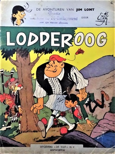 Jim Lont 4 - Lodderoog, Softcover, Eerste druk (1967) (De Vlijt)