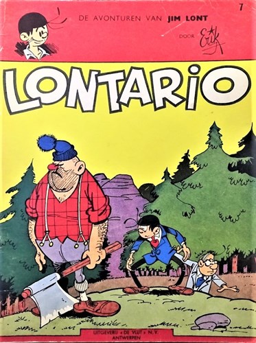 Jim Lont 7 - Lontario, Softcover, Eerste druk (1968) (De Vlijt)