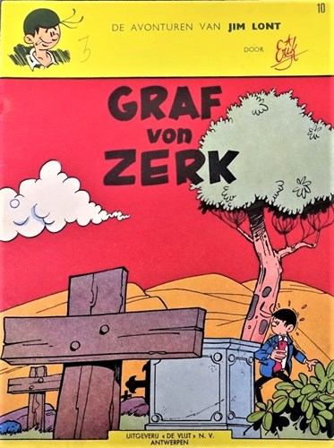 Jim Lont 10 - Graf von Zerk, Softcover, Eerste druk (1969) (De Vlijt)