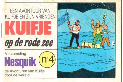 Kuifje - Reclame 4 - Kuifje op de rode zee  -  Tintin sur la Mer Rouge, Softcover (Nesquik)