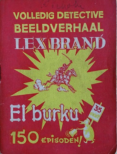 Lex Brand 8 - El Burku, Softcover, Eerste druk (1948), Lex Brand - Bell Studio 1 reeks (Bell Studio)