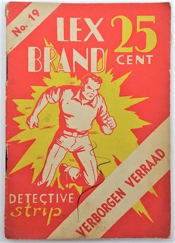Lex Brand 19 - Verborgen verraad, Softcover, Eerste druk (1954), Lex Brand - Bell Studio 2 reeks (Bell Studio)