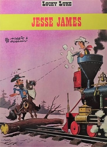 Lucky Luke - 2e reeks 4 - Jesse James, Softcover, Eerste druk (1971) (De Geïllustreerde Pers)