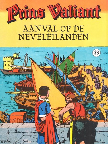 Prins Valiant - Junior Press  28 - Aanval op de Neveleilanden, Softcover, Eerste druk (1986), Prins Valiant - Semic (Juniorpress)