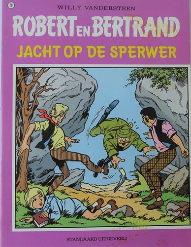 Robert en Bertrand 20 - Jacht op de sperwer, Softcover, Eerste druk (1977), Robert en Bertrand - Standaard (Standaard Uitgeverij)