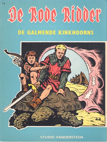 Rode Ridder, de 14 - De galmende kinkhoorns, Softcover, Eerste druk (1963), Rode Ridder - Ongekleurd reeks (Standaard Boekhandel)