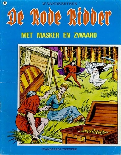 Rode Ridder, de 49 - Met masker en zwaard, Softcover, Rode Ridder - Ongekleurd reeks (Standaard Uitgeverij)