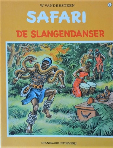 Safari 9 - De slangendanser, Softcover, Eerste druk (1971) (Standaard Uitgeverij)