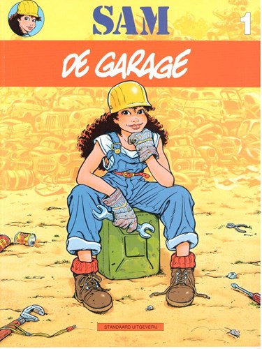 Sam 1 - De garage, Softcover + Dédicace (Standaard Uitgeverij)
