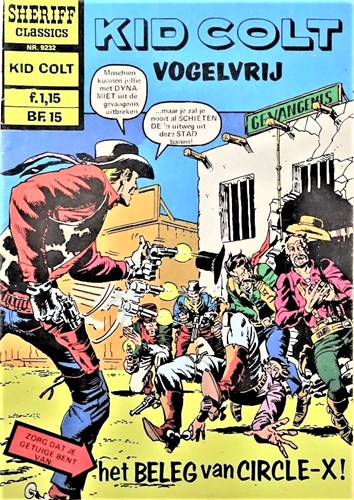 Sheriff Classics 232 - Kid Colt : Het beleg van Circle-X !, Softcover, Eerste druk (1974) (Williams Nederland)