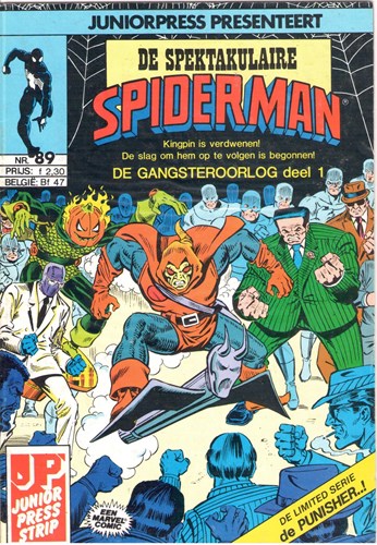 Spektakulaire Spiderman, de 89 - De gansteroorlog deel 1 + De Punisher, Softcover (Juniorpress)