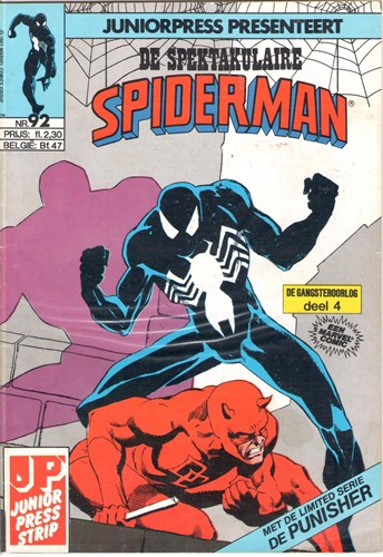Spektakulaire Spiderman, de 92 - De gangsteroorlog deel 4 + De Punisher, Softcover (Junior Press)