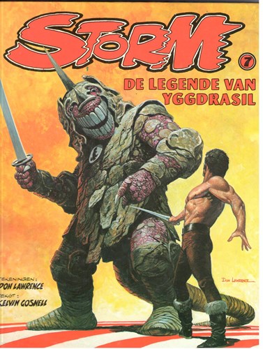 Storm 7 - De legende van Yggdrasil, Hardcover, Eerste druk (1982), Kronieken van de diepe wereld - Hc (Oberon)