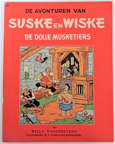 Suske en Wiske - Vlaams ongekleurd 18 - De dolle musketiers, Softcover (Standaard Boekhandel)