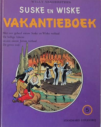 Suske en Wiske - Vakantieboek (1e reeks) 5 - Vakantieboek 5: De lollige lakens, Hardcover (Standaard Uitgeverij)