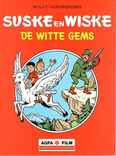 Suske en Wiske - Reclame 65 - Agfa film - De witte gems, Sc+Gesigneerd (Standaard Uitgeverij)