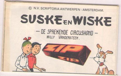 Suske en Wiske 5 - ZIP - De sprekende circushond, Softcover, Suske en Wiske - Vouwstrips (Wavery Productions)