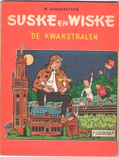 Suske en Wiske 36 - De kwakstralen, Softcover, Eerste druk (1963), Suske en Wiske - Tweekleurenreeks Hollands (Standaard Boekhandel)