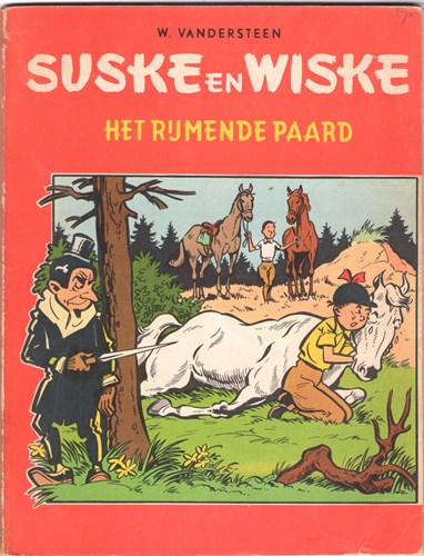 Suske en Wiske 37 - Het rijmende paard, Softcover, Eerste druk (1963), Suske en Wiske - Tweekleurenreeks Hollands (Standaard Boekhandel)