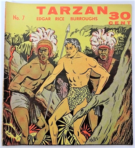 Tarzan - ATH 7 - De magische drum, Softcover, Eerste druk (1955) (A.T.H.)