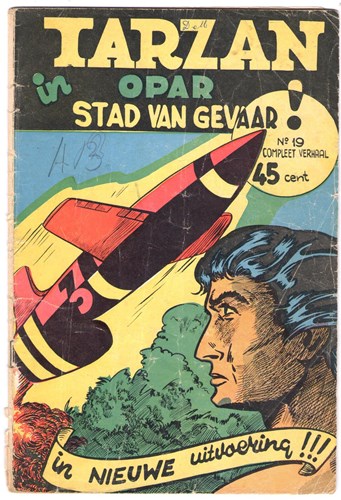 Tarzan - ATH 19 - Opar stad in gevaar, Softcover, Eerste druk (1956) (A.T.H.)