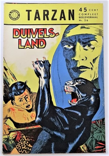 Tarzan - ATH 26 - Duivelsland, Softcover, Eerste druk (1957) (A.T.H.)