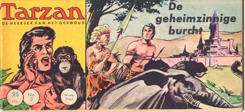 Tarzan - De Heerser van het Oerwoud 2 - De geheimzinnige burcht, Softcover, Eerste druk (1961) (Metropolis)