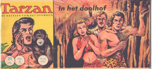 Tarzan - De Heerser van het Oerwoud 6 - In het doolhof, Softcover, Eerste druk (1961) (Metropolis)