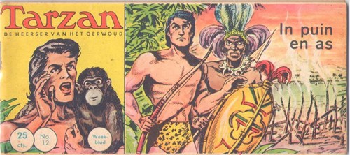 Tarzan - De Heerser van het Oerwoud 12 - In puin en as, Softcover, Eerste druk (1962) (Metropolis)