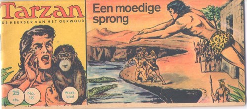 Tarzan - De Heerser van het Oerwoud 18 - Een moedige sprong, Softcover, Eerste druk (1962) (Metropolis)