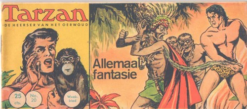 Tarzan - De Heerser van het Oerwoud 20 - Allemaal fantasie, Softcover, Eerste druk (1962) (Metropolis)