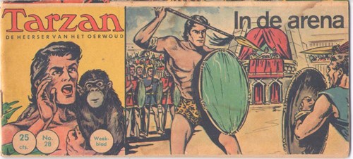 Tarzan - De Heerser van het Oerwoud 28 - In de arena, Softcover, Eerste druk (1962) (Metropolis)
