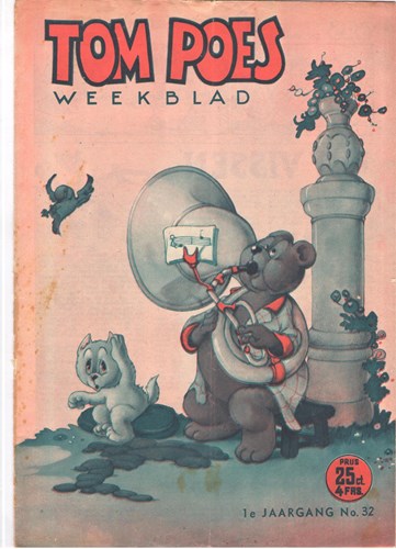 Tom Poes Weekblad - 1e Jaargang 32 - Tom Poes weekblad 1 jrg, Softcover (Marten Toonder Studios)