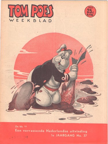 Tom Poes Weekblad - 1e Jaargang 37 - Tom Poes weekblad 1 jrg, Softcover (Marten Toonder Studios)